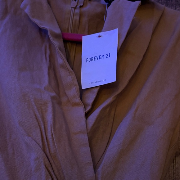 Forever 21 Rust-Brown Cutout Short Sleeve Dress - Picture 2 of 5